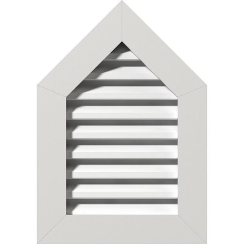 Ekena Millwork Gable Vent - Primed Polyurethane - GVPPE18X3601FUN-10