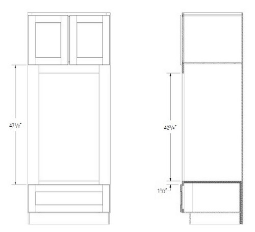 JSI Cabinetry Dover Kitchen Cabinet - COC3390-KD