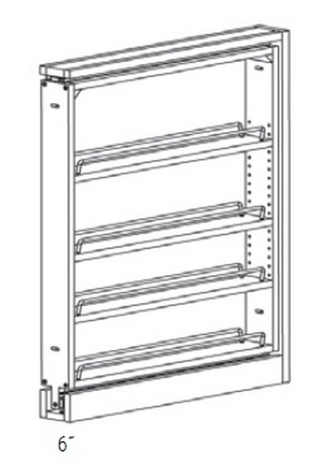 JSI Cabinetry Dover Kitchen Cabinet - BF6PULL-SFTCLOSE-KD