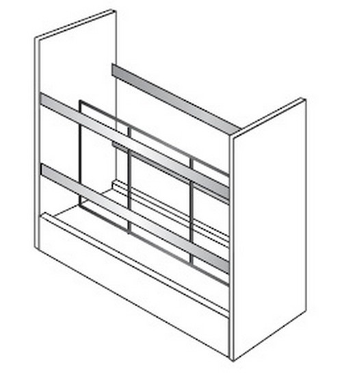 JSI Cabinetry Dover Kitchen Cabinet - TRAYDIVPO-KD