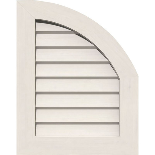 Ekena Millwork Gable Vent - Primed Polyurethane - GVPQR09X1401DUN