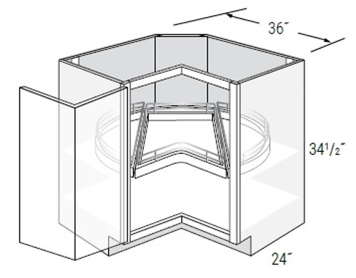 JSI Cabinetry Essex Kitchen Cabinet - LS36DR-TOP-KE