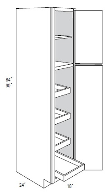 JSI Cabinetry Essex Kitchen Cabinet - WP1884SCRT-KE