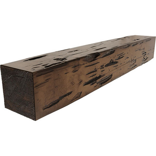 Ekena Millwork Faux Wood Mantel - Primed Polyurethane - MANUPC06X10X48BD