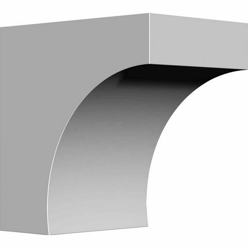 Ekena Millwork Bracket - Primed Polyurethane - BKT05X07X07ST