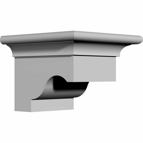 Ekena Millwork Bracket - Primed Polyurethane - BKT06X05X04WA