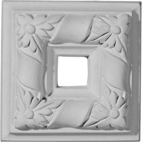 Ekena Millwork Rosette - Primed Polyurethane - ROS04X04KD