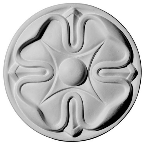 Ekena Millwork Rosette - Primed Polyurethane - ROS05X01FL