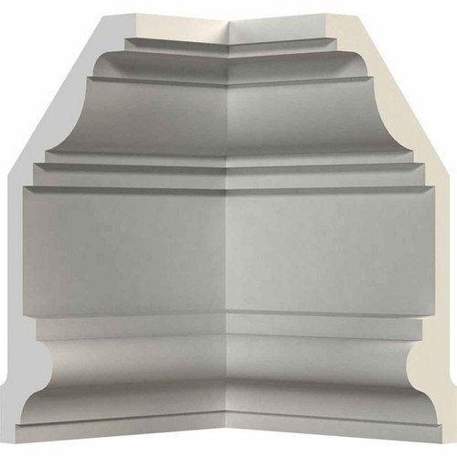 Ekena Millwork Crown Moulding Inside Corner - Primed Polyurethane - MIC04X09AN