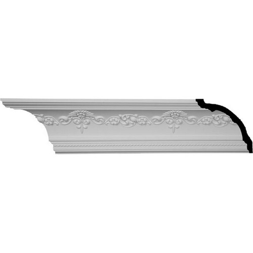 Ekena Millwork Crown Moulding - Primed Polyurethane - MLD06X06X08SY