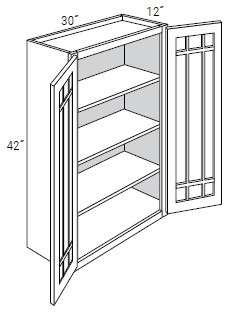 JSI Cabinetry Dover Castle Kitchen Cabinet - PGW3042B-KDC