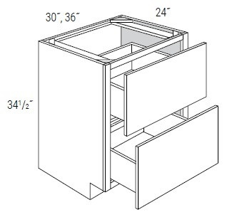 JSI Cabinetry Dover Castle Kitchen Cabinet - 2DB36-KDC