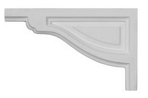 Ekena Millwork Stair Bracket - Primed Polyurethane - SB08X05TR-L