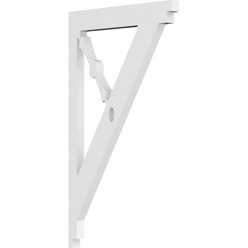 Ekena Millwork Artisan Bracket - Primed Polyurethane - BKTP01X08X14AR