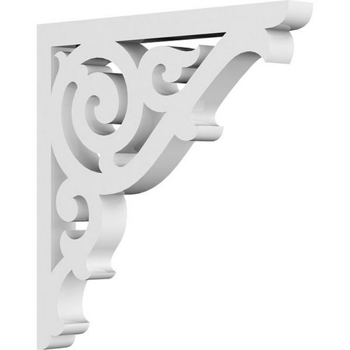 Ekena Millwork Athens Bracket - Primed Polyurethane - BKTP01X06X06AT