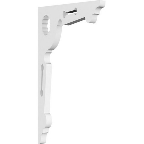 Ekena Millwork Cena Bracket - Primed Polyurethane - BKTP01X06X11CE