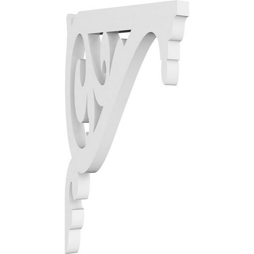 Ekena Millwork Carrillo Bracket - Primed Polyurethane - BKTP01X05X09CI