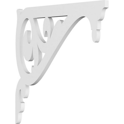 Ekena Millwork Carrillo Bracket - Primed Polyurethane - BKTP01X14X14CI