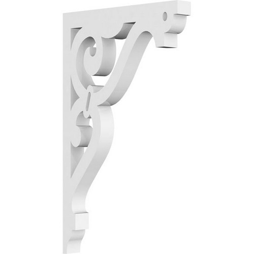 Ekena Millwork Finley Bracket - Primed Polyurethane - BKTP01X05X08FI