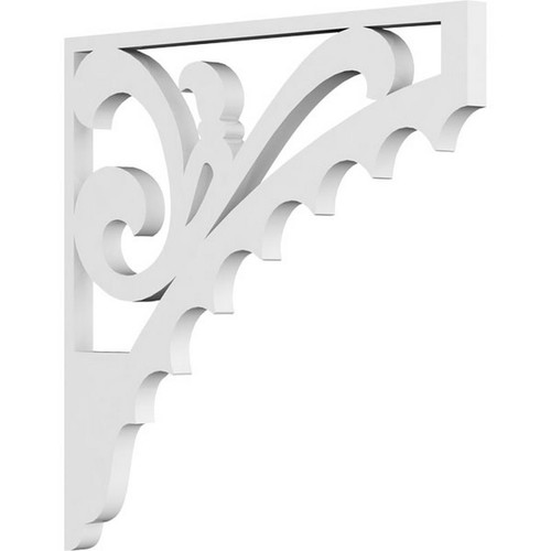 Ekena Millwork Genova Bracket - Primed Polyurethane - BKTP01X12X12GE