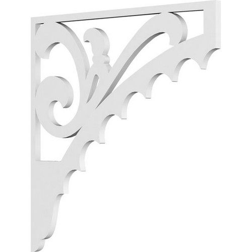 Ekena Millwork Genova Bracket - Primed Polyurethane - BKTP01X20X20GE