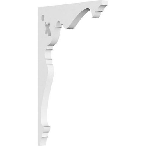 Ekena Millwork Heath Bracket - Primed Polyurethane - BKTP01X06X10HE