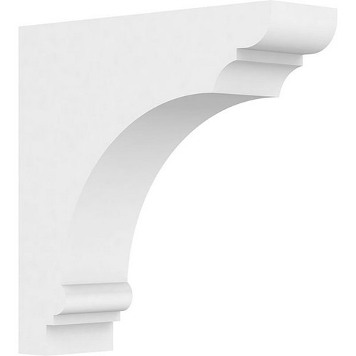 Ekena Millwork Standard Hughes Bracket - Primed Polyurethane - BKTP02X07X07HUG