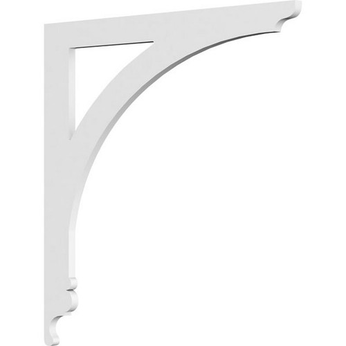 Ekena Millwork Legacy Bracket - Primed Polyurethane - BKTP01X22X22LE