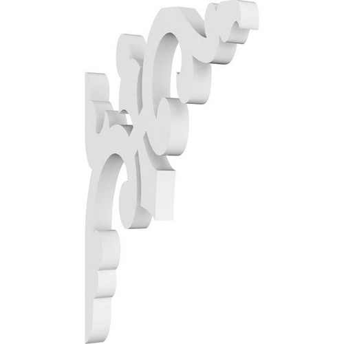 Ekena Millwork Milton Bracket - Primed Polyurethane - BKTP01X05X08MI