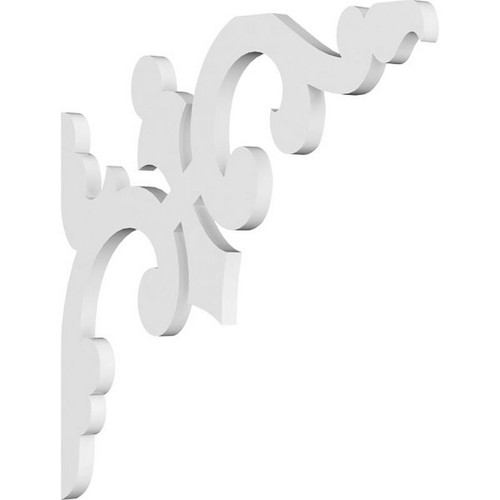 Ekena Millwork Milton Bracket - Primed Polyurethane - BKTP01X14X14MI