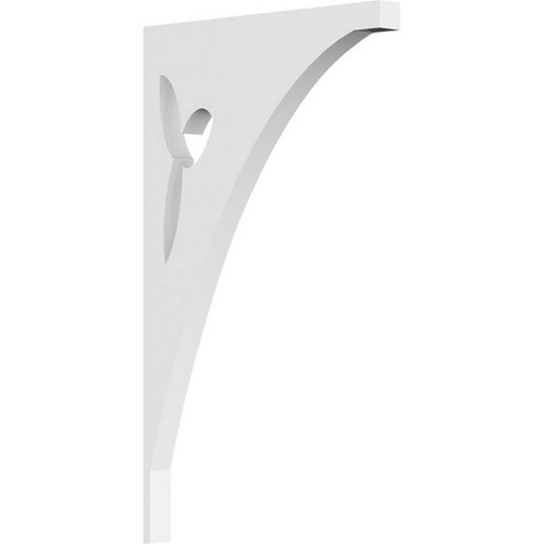 Ekena Millwork Naple Bracket - Primed Polyurethane - BKTP01X06X11NA