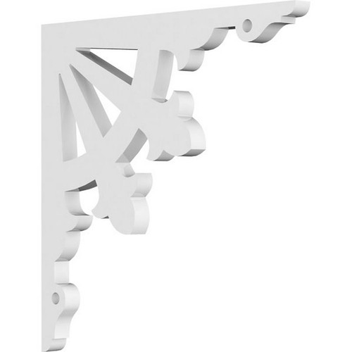 Ekena Millwork Riley Bracket - Primed Polyurethane - BKTP01X10X10RL