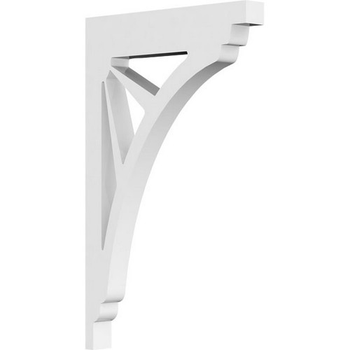 Ekena Millwork Stanford Bracket - Primed Polyurethane - BKTP01X05X08ST