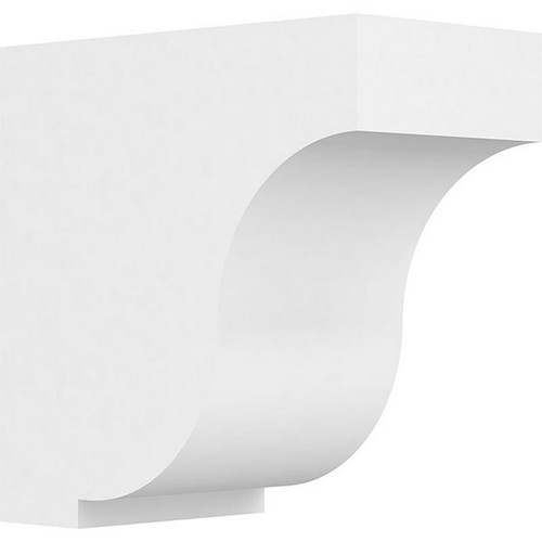 Ekena Millwork Standard Van Buren Bracket - Primed Polyurethane - BKTP05X09X09VAN