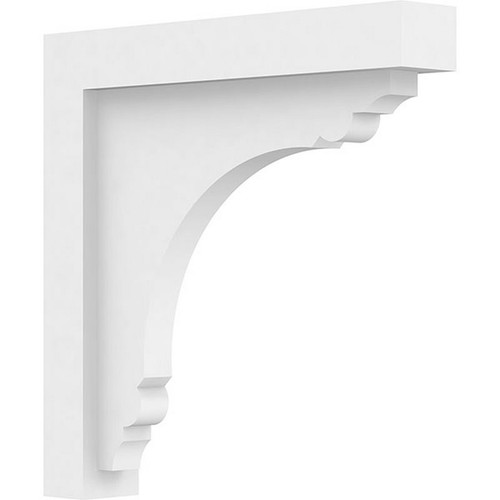 Ekena Millwork Standard Warren Bracket - Primed Polyurethane - BKTP02X12X12WAR