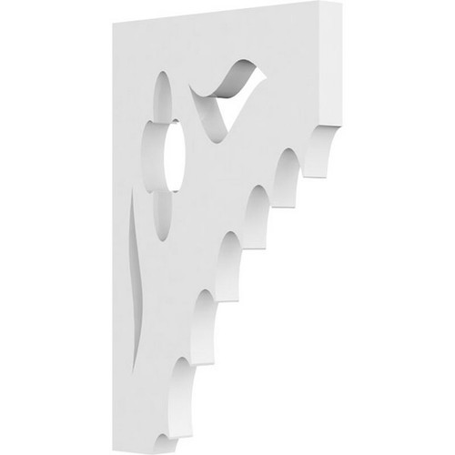 Ekena Millwork Wellington Bracket - Primed Polyurethane - BKTP01X05X08WE