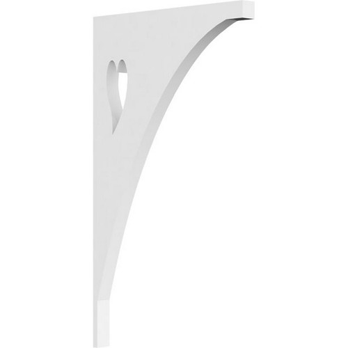 Ekena Millwork Winston Bracket - Primed Polyurethane - BKTP01X07X12WN