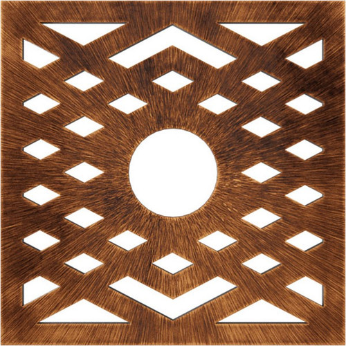 Ekena Millwork Chevron Ceiling Medallion - Primed Polyurethane - CMPP18CHACO