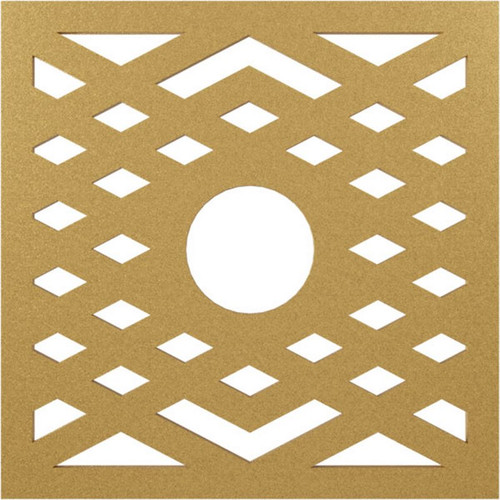 Ekena Millwork Chevron Ceiling Medallion - Primed Polyurethane - CMPP18CHSGO