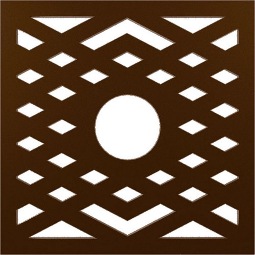 Ekena Millwork Chevron Ceiling Medallion - Primed Polyurethane - CMPP20CHSCO