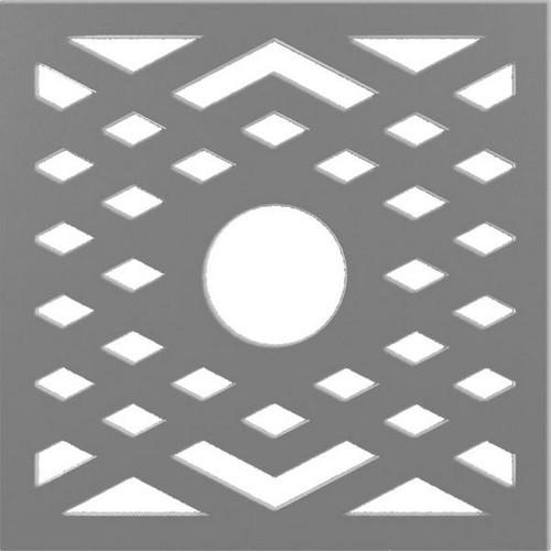 Ekena Millwork Chevron Ceiling Medallion - Primed Polyurethane - CMPP20CHSNI