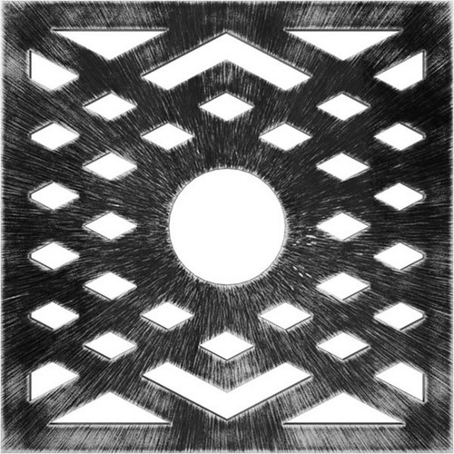 Ekena Millwork Chevron Ceiling Medallion - Primed Polyurethane - CMPP22CHAPW