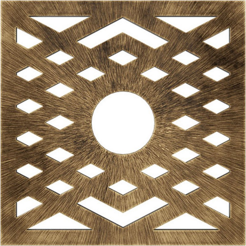 Ekena Millwork Chevron Ceiling Medallion - Primed Polyurethane - CMPP26CHABS