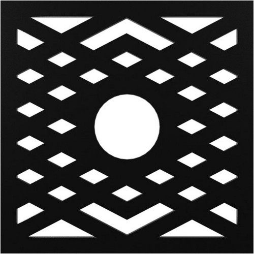 Ekena Millwork Chevron Ceiling Medallion - Primed Polyurethane - CMPP32CHSBL