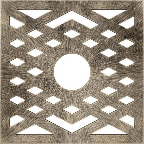 Ekena Millwork Chevron Ceiling Medallion - Primed Polyurethane - CMPP34CHAPG