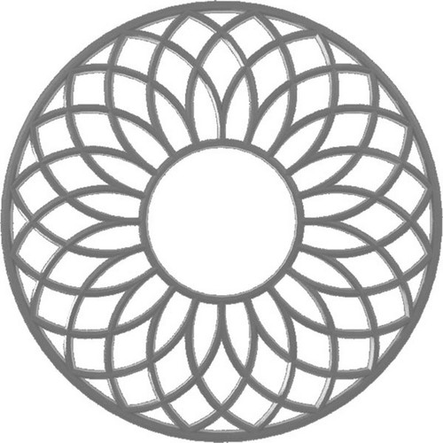 Ekena Millwork Cannes Ceiling Medallion - Primed Polyurethane - CMPP22CNSNI