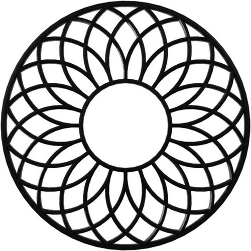 Ekena Millwork Cannes Ceiling Medallion - Primed Polyurethane - CMPP26CNSBL