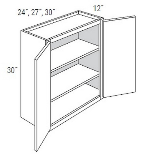 JSI Cabinetry Dover Lunar Kitchen Cabinet - W2730B-KDL