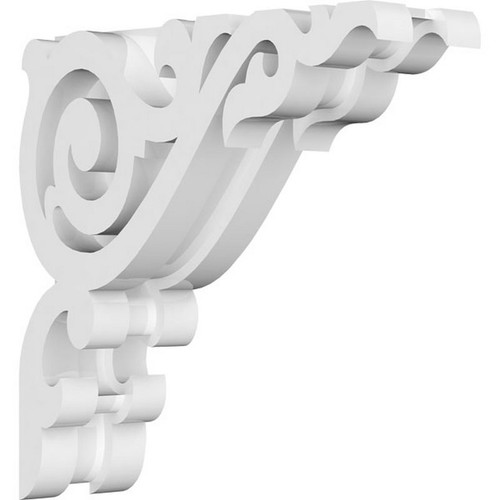 Ekena Millwork Baile Corbel - Primed Polyurethane - CORP01X06X06BA
