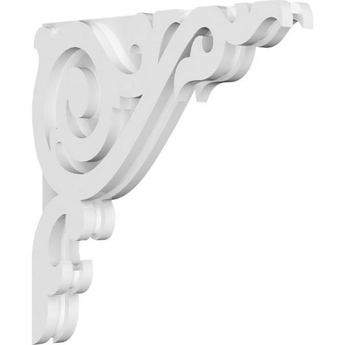 Ekena Millwork Baile Corbel - Primed Polyurethane - CORP01X14X14BA